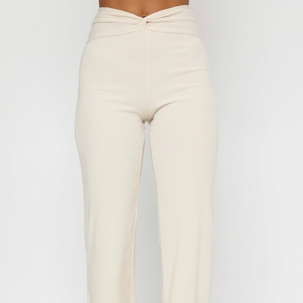 White fox Trust Yourself pants Oatmeal
